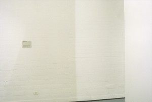 Travail d'exposition (vue de l'entrée), 1995