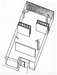 Travail d'exposition - plan, 1995